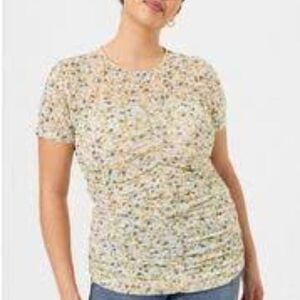 Torrid Garden Floral Mess Print Soft Cottage Core Print Crew Neckline NEW Size 4